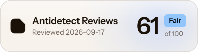 Linken Sphere: 61 of 100 on Antidetect Reviews