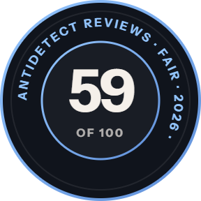 Octo Browser: 59 of 100 on Antidetect Reviews